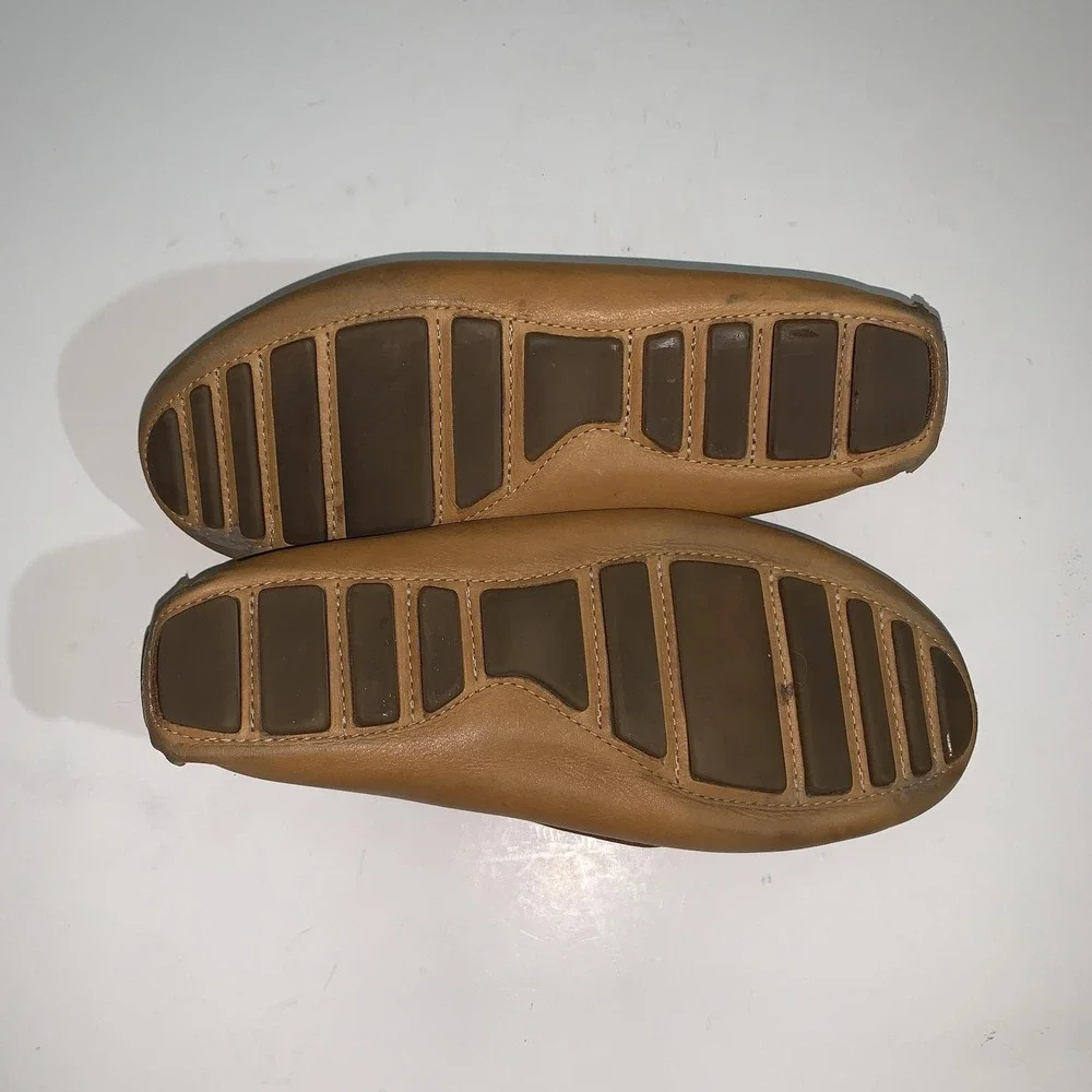 Eastland Penny Loafer Shoes Womens 9 Brown Patricia Leather Driving Mocs